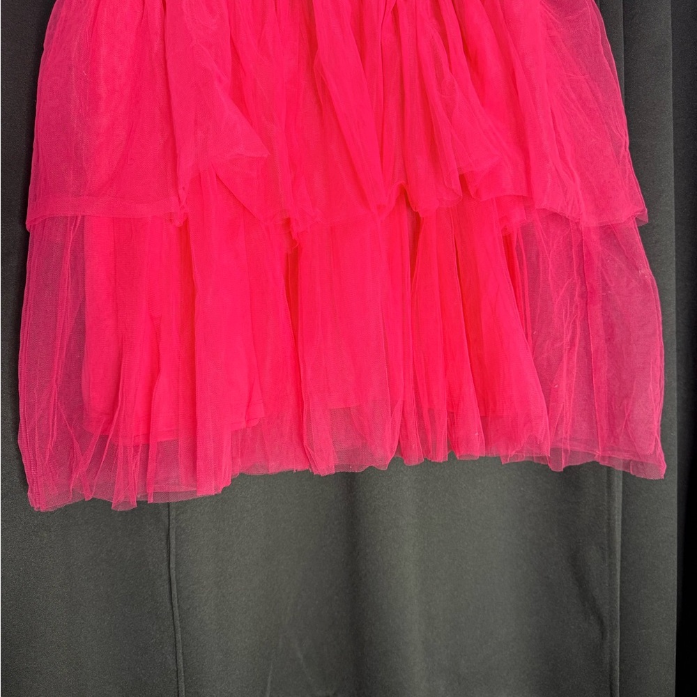 Ashley Stewart Hot Pink Tulle A-Line Skirt